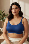 Zivame True Curv Double Layered Non Wired Full Coverage Super Support - Navy Peony — thumbnail 5